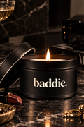 The BADDIE. 4 oz Tin Candle