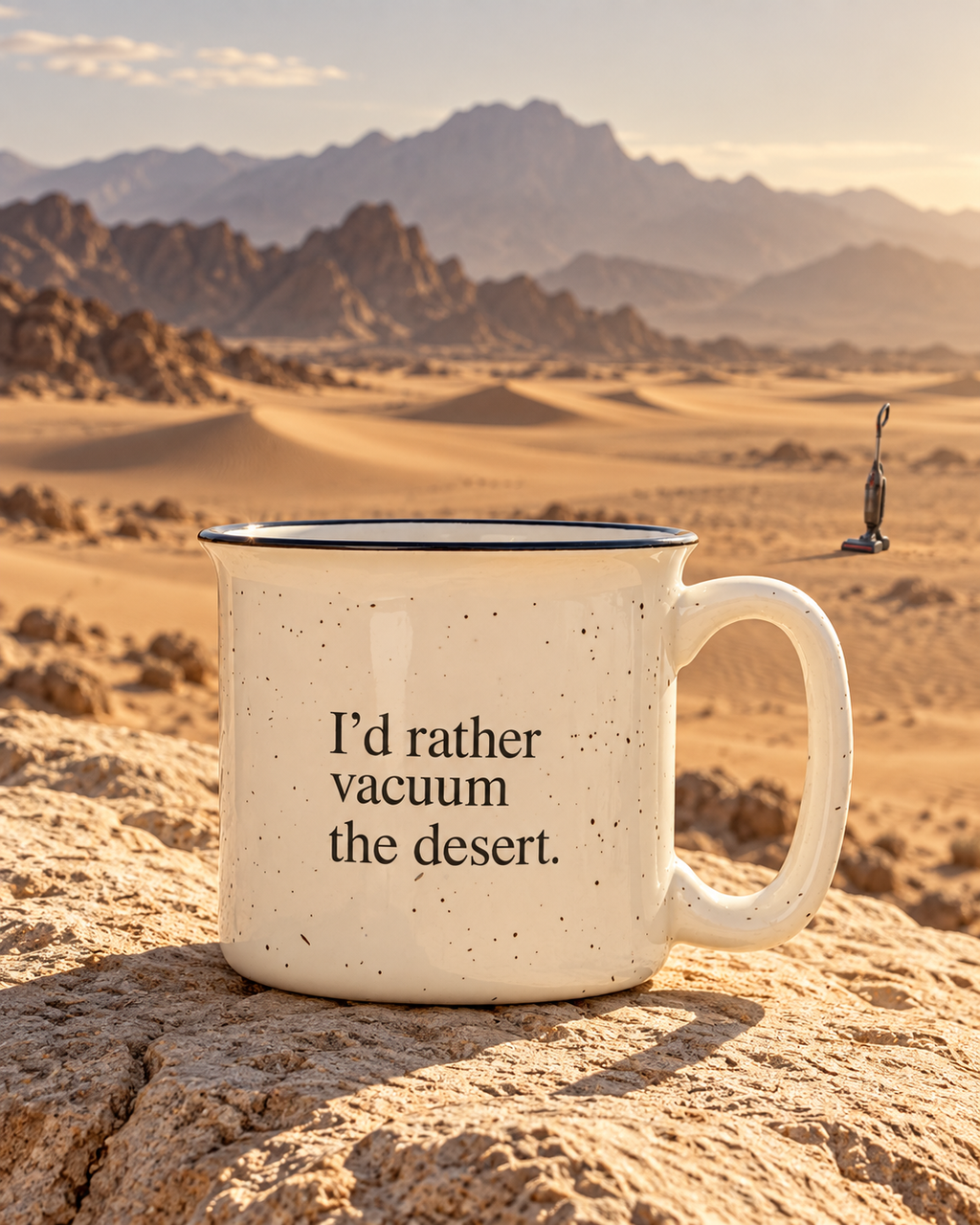 VACUUM THE DESERT. Terrazzo Ceramic Mug
