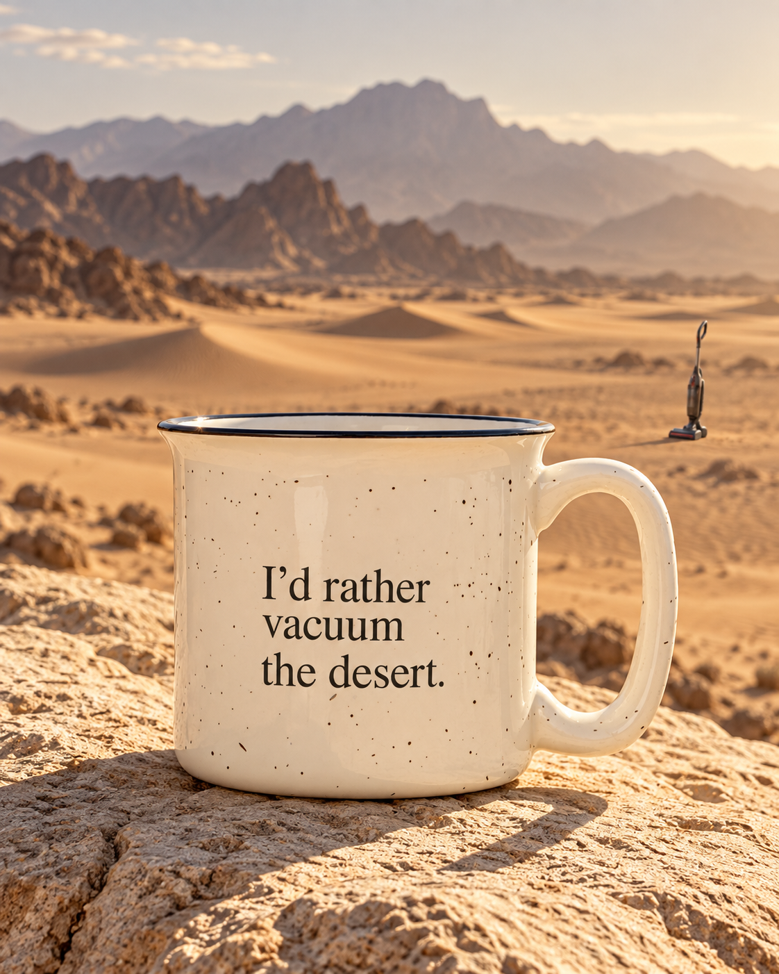 VACUUM THE DESERT. Terrazzo Ceramic Mug