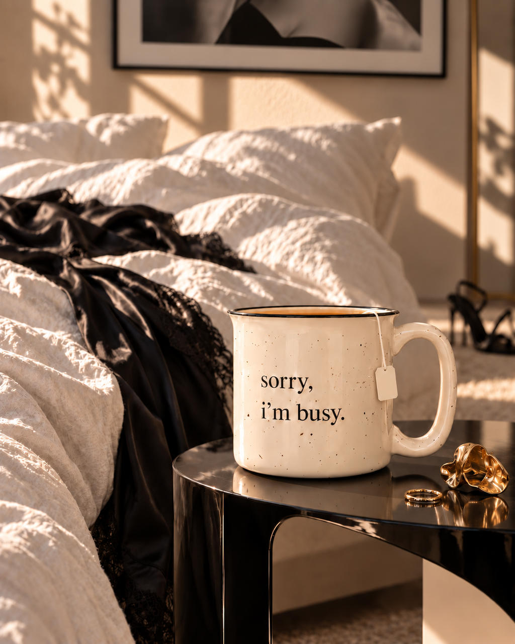 SORRY, I'M BUSY. Terrazzo Ceramic Mug