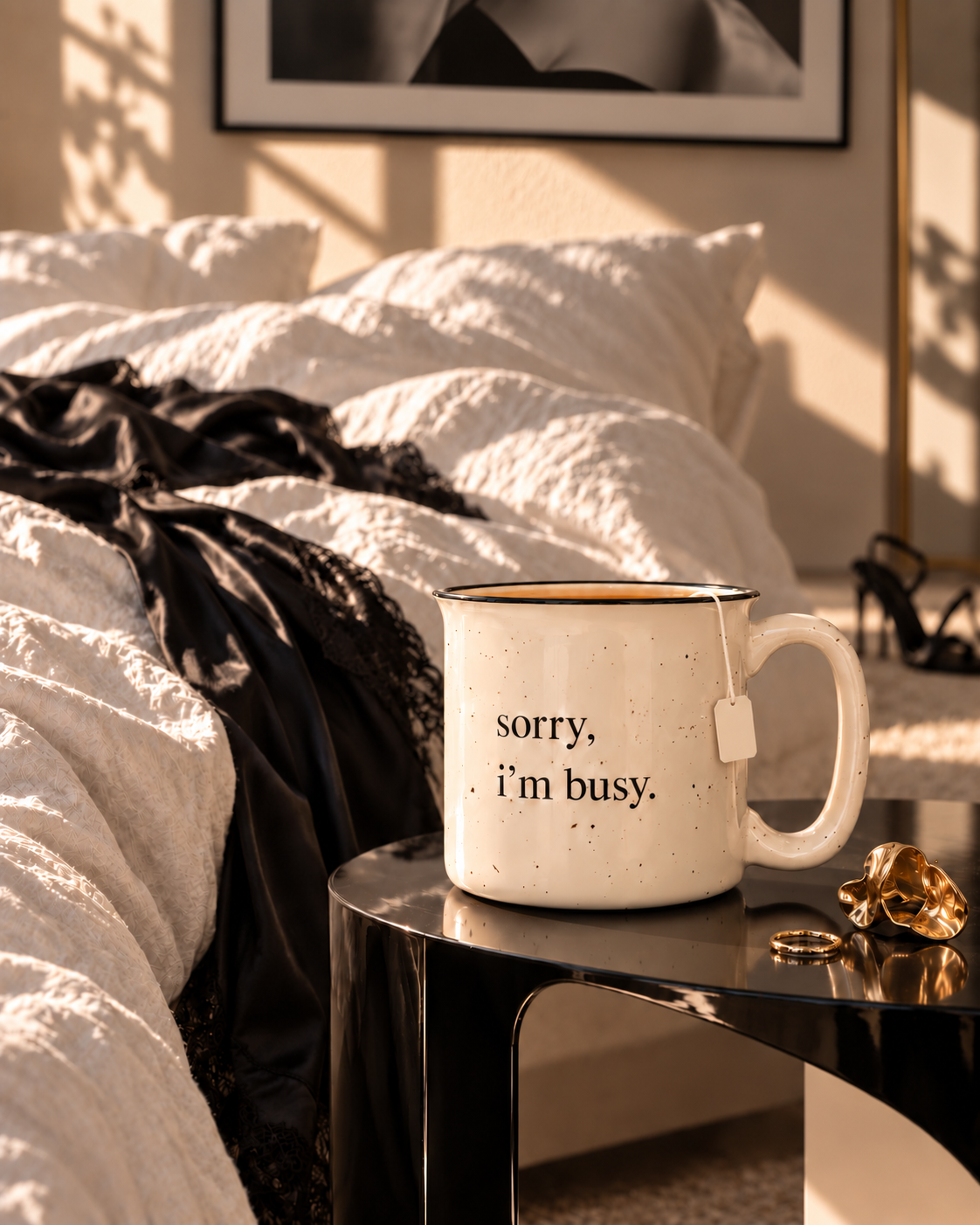 SORRY, I'M BUSY. Terrazzo Ceramic Mug