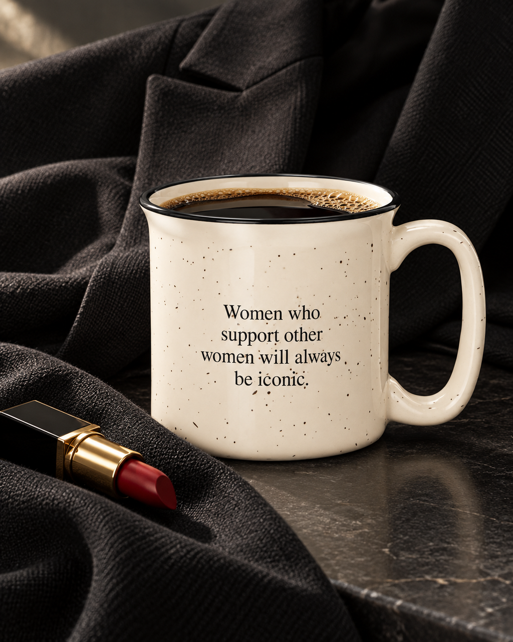 WOMEN SUPPORTING WOMEN. Terrazzo Ceramic Mug