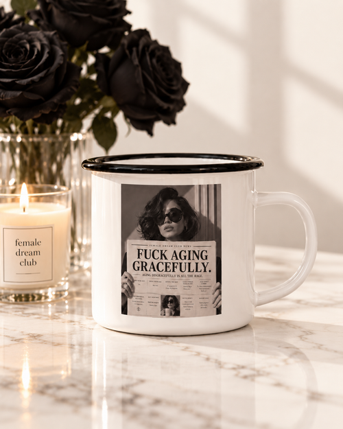 FUCK AGING GRACEFULLY. Retro Mug