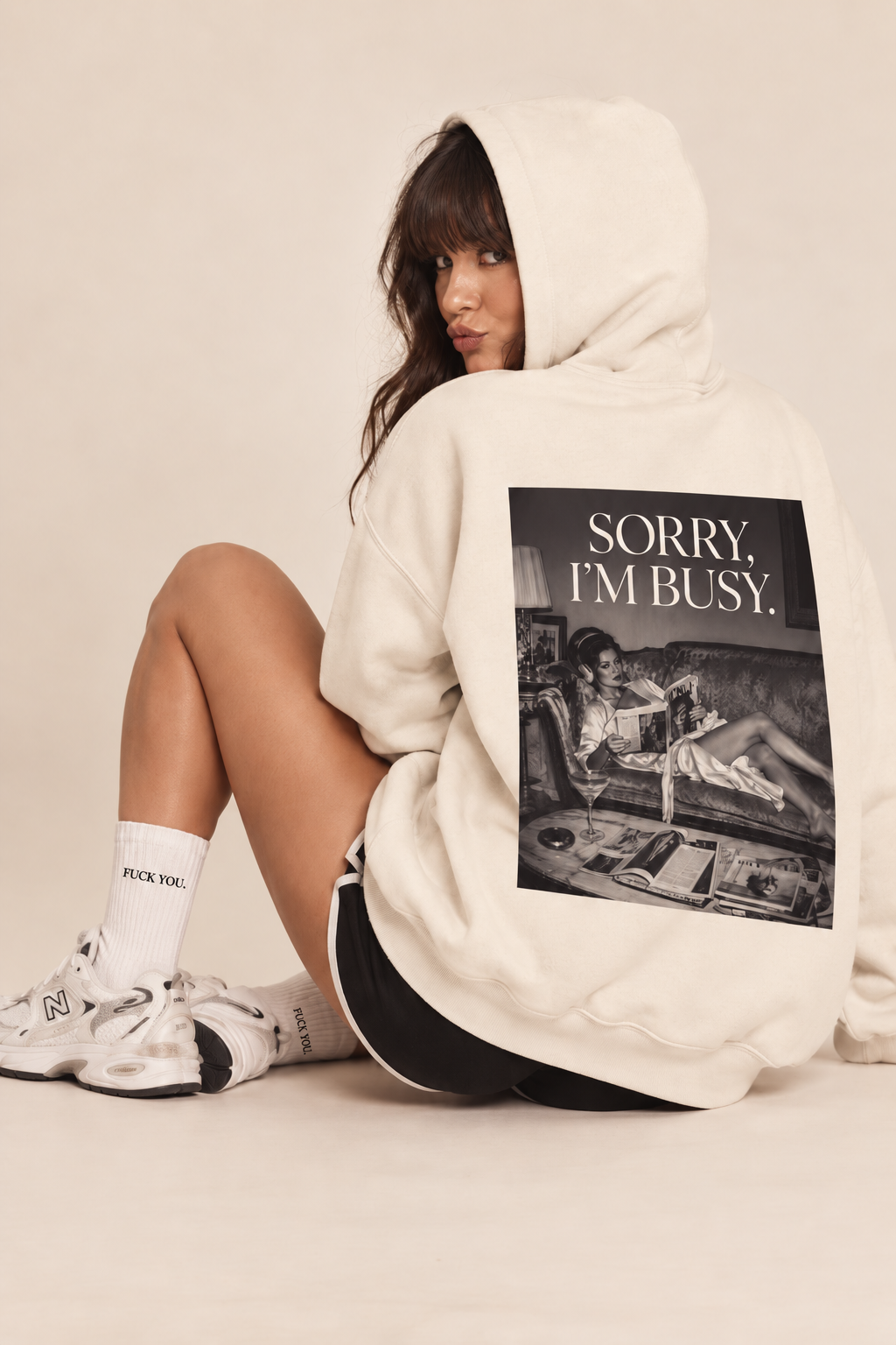 SORRY, I’M BUSY. Oversized Hoodie