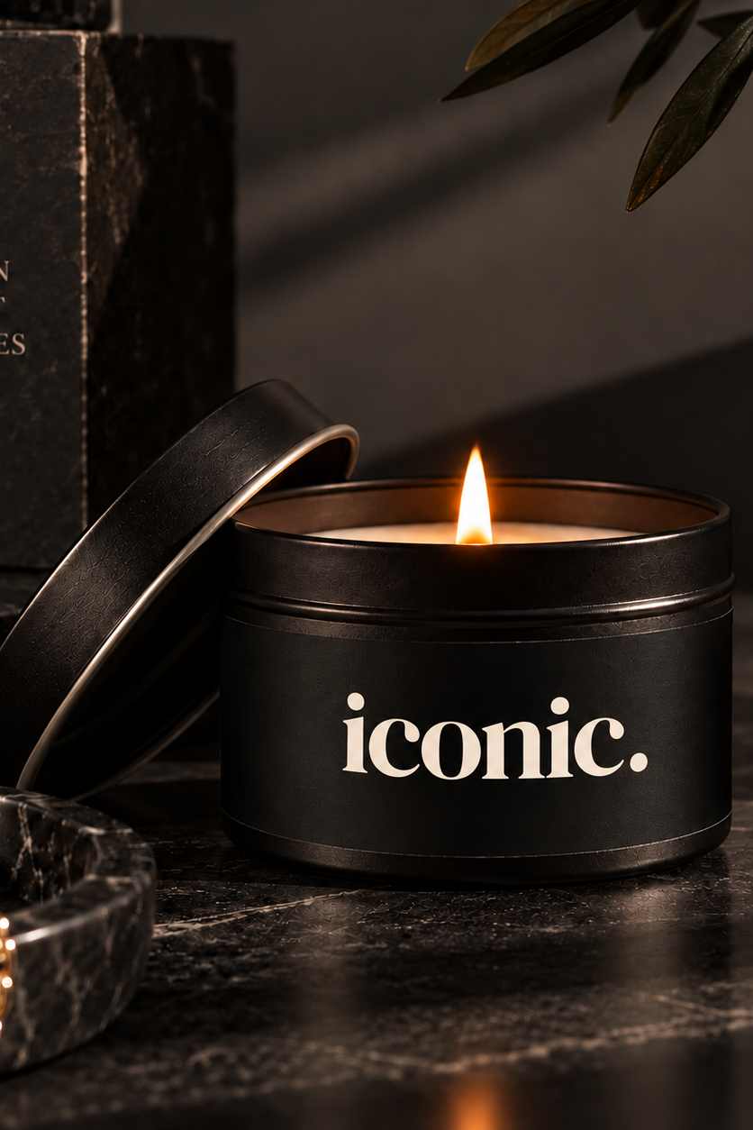 The ICONIC. 4 oz Tin Candle