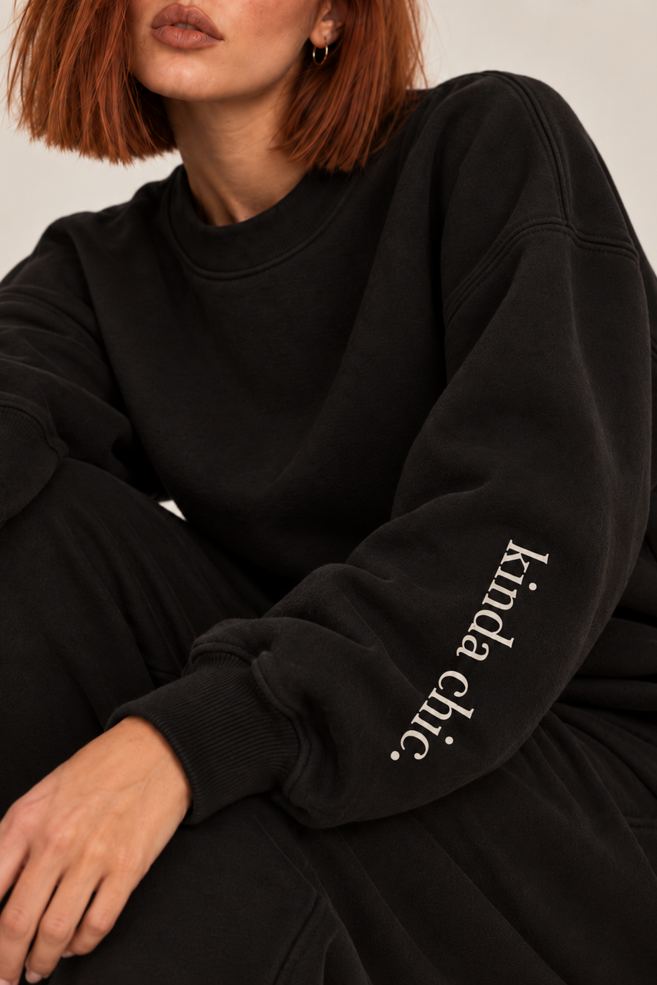 The KINDA CHIC. Sleeve Crew