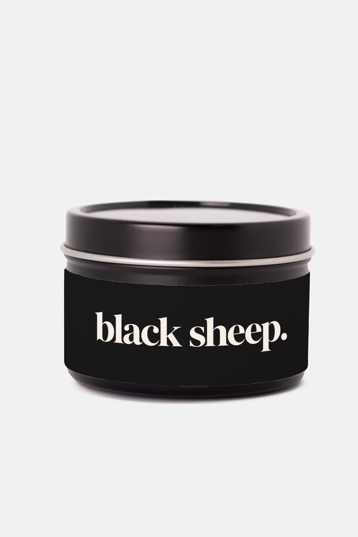 The BLACK SHEEP. 4 oz Tin Candle