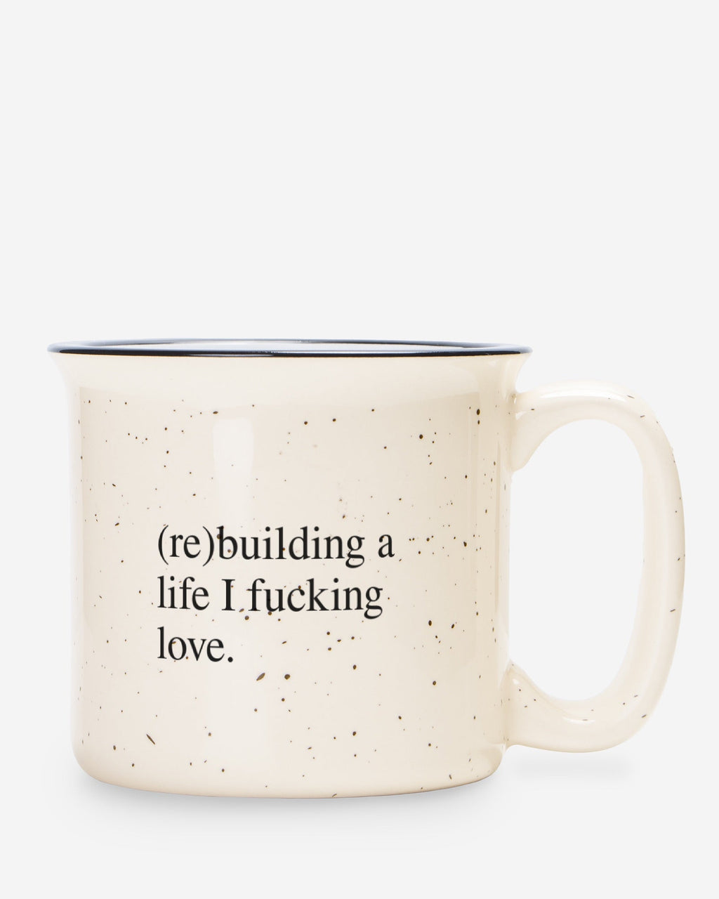 (RE)BUILDING A LIFE I FUCKING LOVE. Terrazzo Ceramic Mug