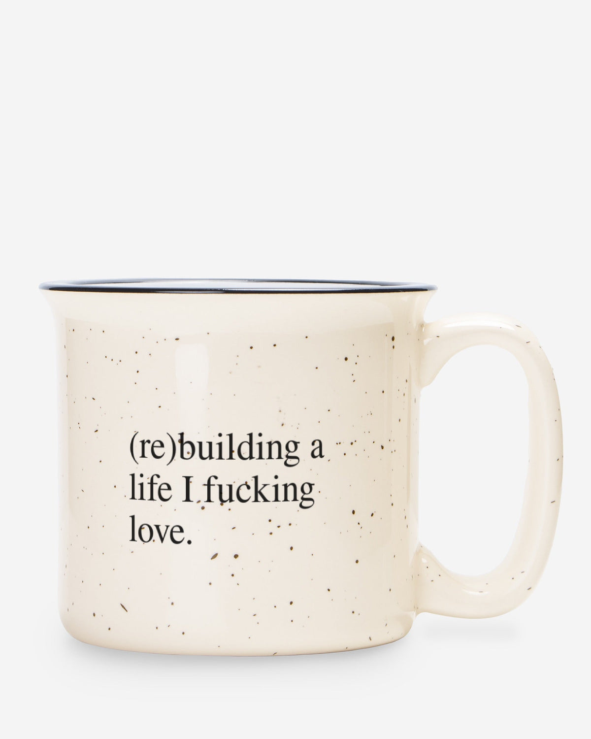 (RE)BUILDING A LIFE I FUCKING LOVE. Terrazzo Ceramic Mug