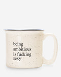 AMBITION IS SEXY. Terrazzo Ceramic Mug