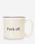 FUCK OFF. Terrazzo Ceramic Mug.