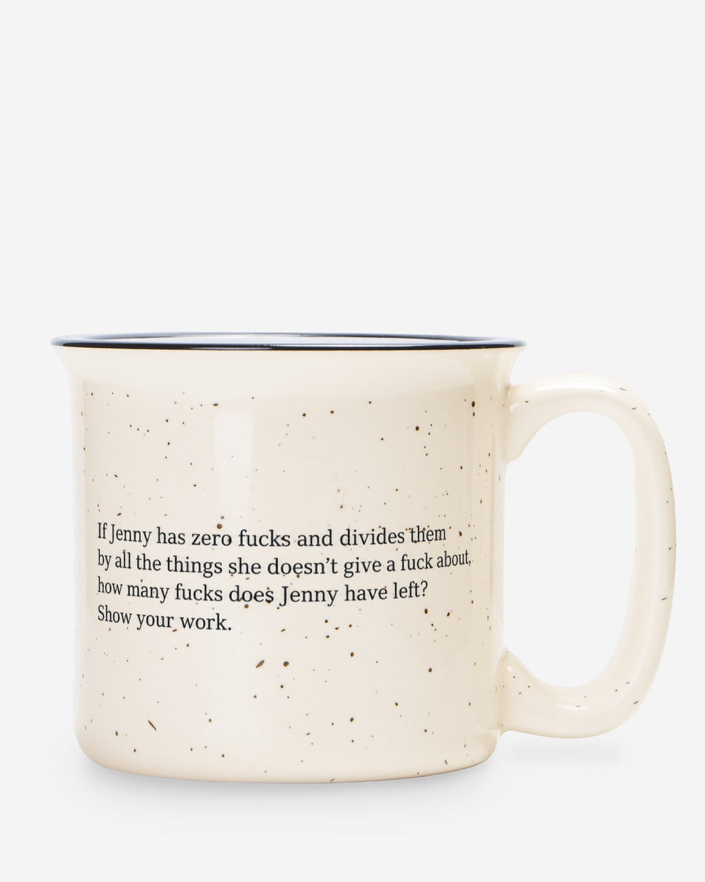 JENNY HAS ZERO FUCKS. Terrazzo Ceramic Mug
